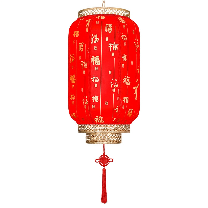 Lampáš z ovčej kože s požehnaním pre malebné miesta, lunárny Nový rok, palácový lampáš v starovekom štýle, červený lampáš pre reštaurácie s hotpotmi