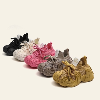 Παιδικά Fly-Knit αθλητικά παπούτσια, ελαφριά, casual, αντιολισθητική σόλα, Unisex, λευκά, Καλοκαίρι 2026