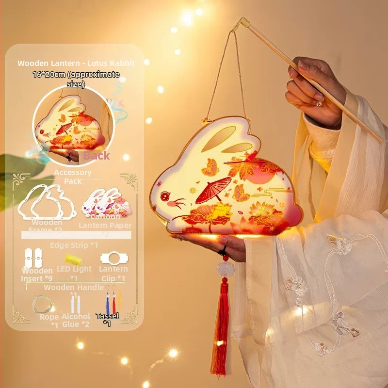 Σετ DIY φανοστάτης καλλιγραφίας για Φεστιβάλ Σελήνης, χειροποίητο, παιδικό, αρχαίο στυλ, για το έτος του Αλόγου, μοντέλο 2026