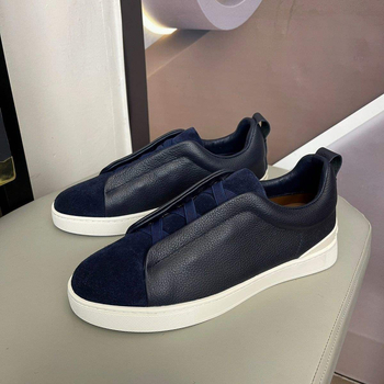Ανδρικά sneakers χωρίς κορδόνια με διασταυρούμενες ελαστικές λουρίδες, πάνελ δέρματος σε patchwork, αντιολισθητικά, casual/επαγγελματικά παπούτσια