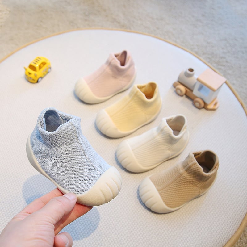 Șosete de podea pentru bebeluși, talpă moale, model primăvară-toamnă, anti-alunecare, culoare solidă, pantofi pentru învățarea mersului, unisex