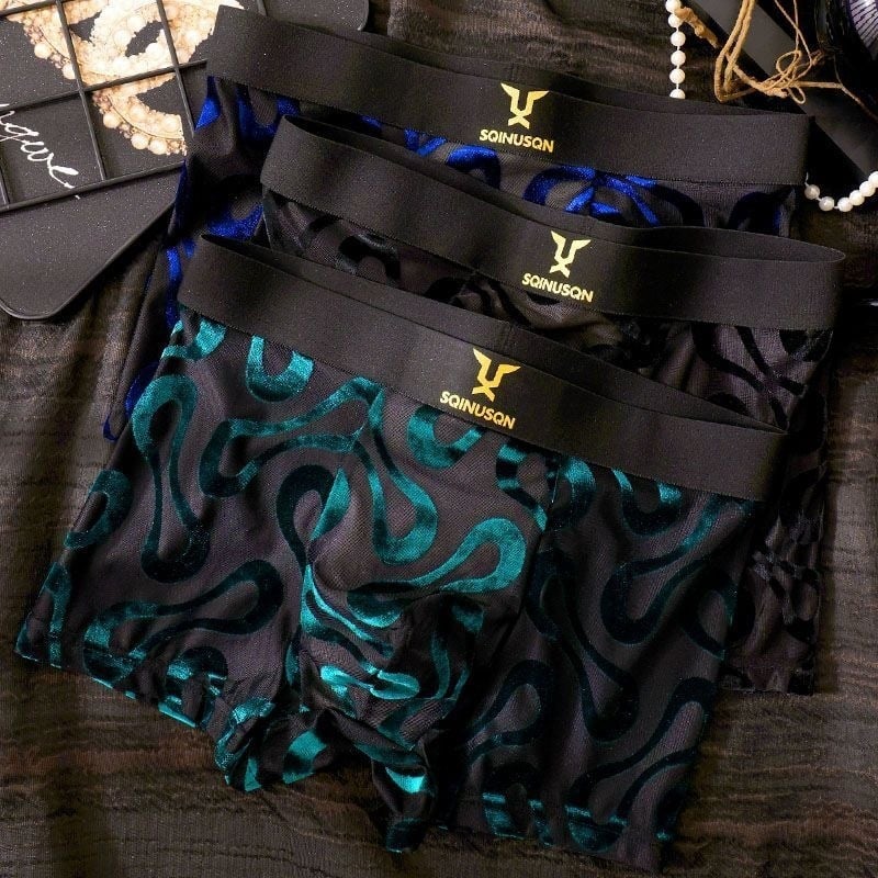 Ανδρικά διχτυωτά εσώρουχα, boxer briefs με μέση για νέους άνδρες
