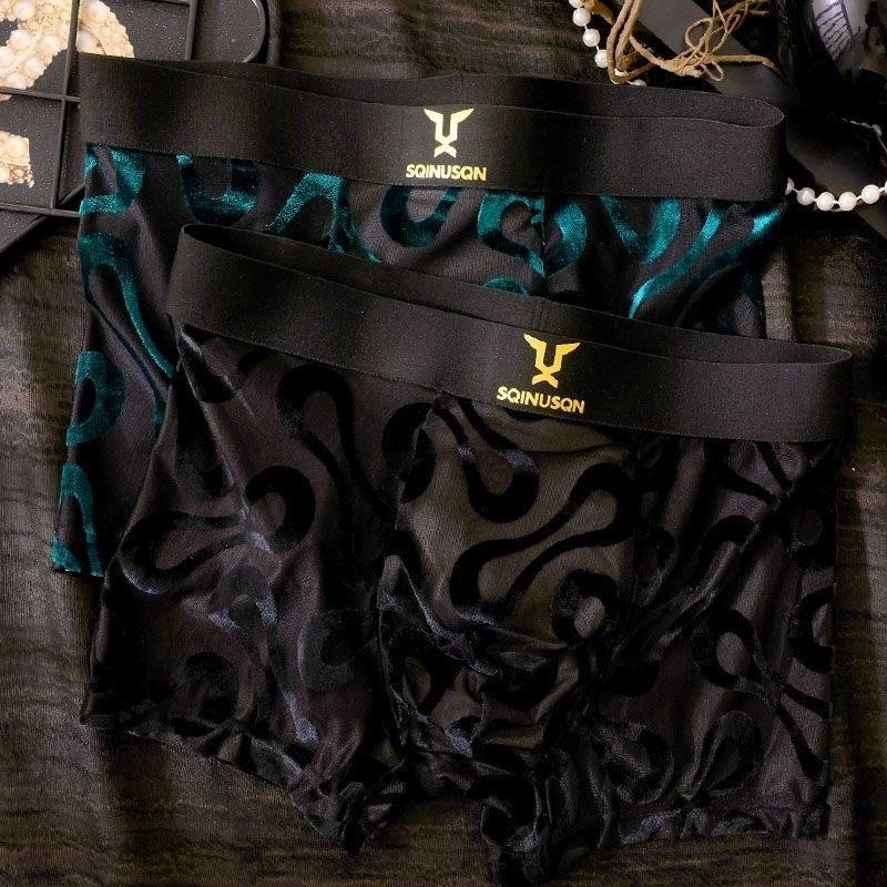 Ανδρικά διχτυωτά εσώρουχα, boxer briefs με μέση για νέους άνδρες