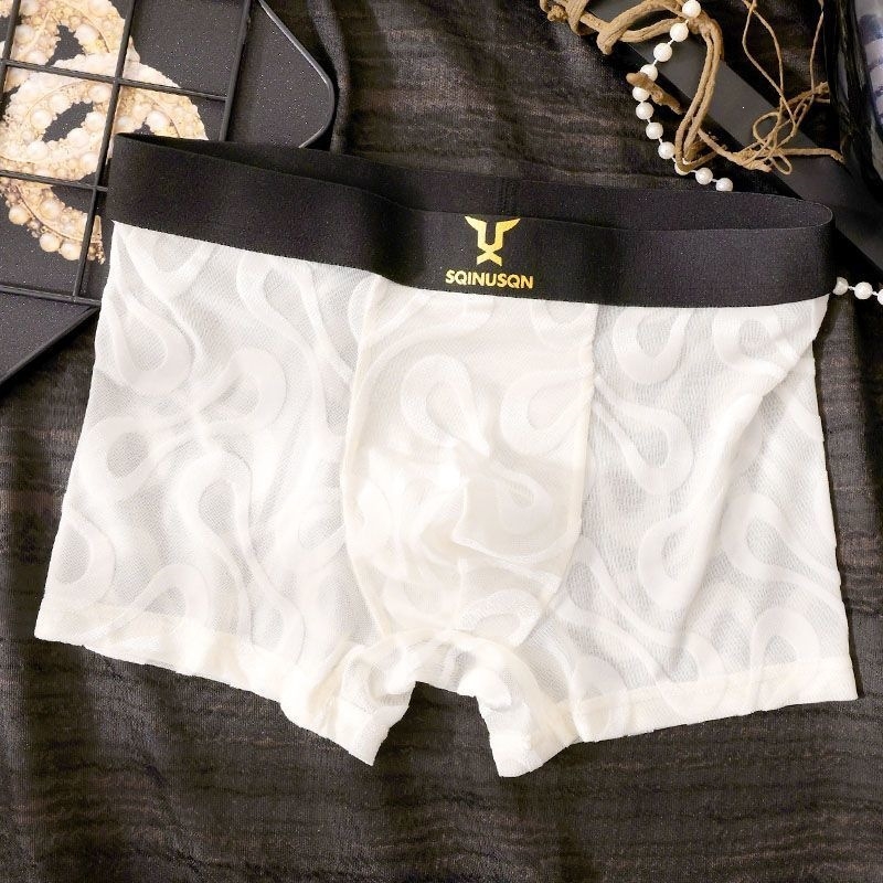 Ανδρικά διχτυωτά εσώρουχα, boxer briefs με μέση για νέους άνδρες