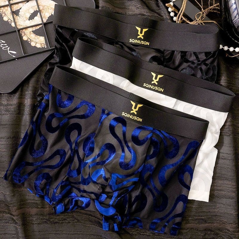Ανδρικά διχτυωτά εσώρουχα, boxer briefs με μέση για νέους άνδρες