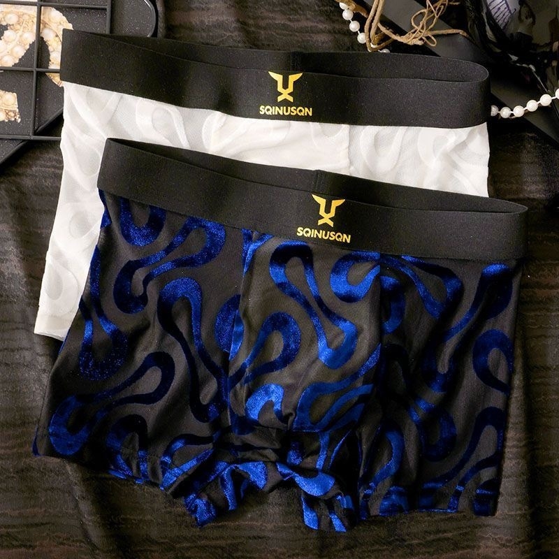 Ανδρικά διχτυωτά εσώρουχα, boxer briefs με μέση για νέους άνδρες
