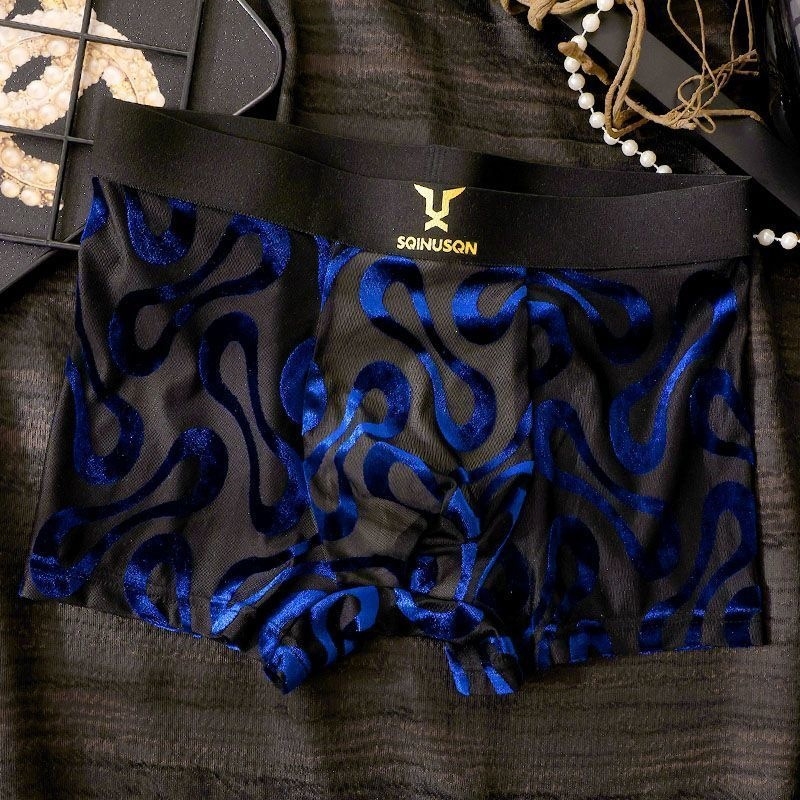 Ανδρικά διχτυωτά εσώρουχα, boxer briefs με μέση για νέους άνδρες