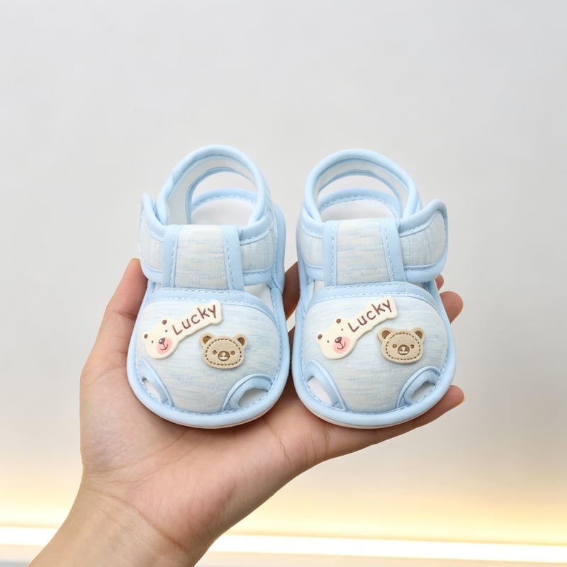 Pantofi de mers pentru bebeluși, talpă moale, antiderapantă, 6–12 luni, talpă din cauciuc, vară, unisex