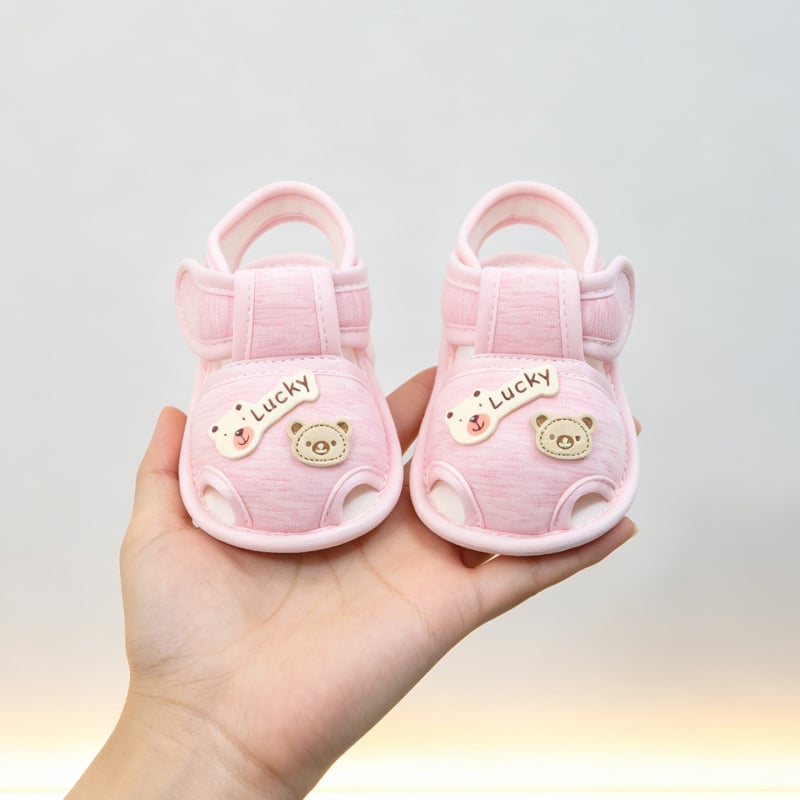 Pantofi de mers pentru bebeluși, talpă moale, antiderapantă, 6–12 luni, talpă din cauciuc, vară, unisex