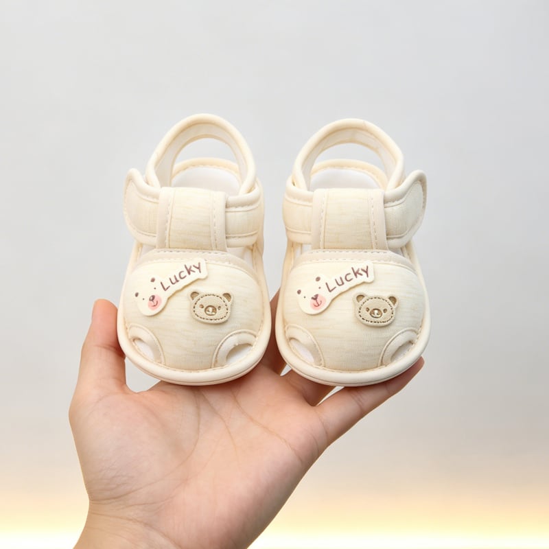 Pantofi de mers pentru bebeluși, talpă moale, antiderapantă, 6–12 luni, talpă din cauciuc, vară, unisex