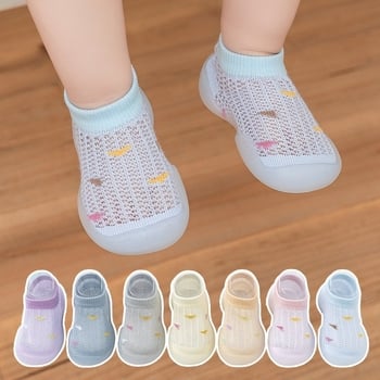 Pantofi de mers pentru bebeluți din plasă respirabilă, talpă moale, pentru interior, 0–3 ani, unisex, vară, antiderapant
