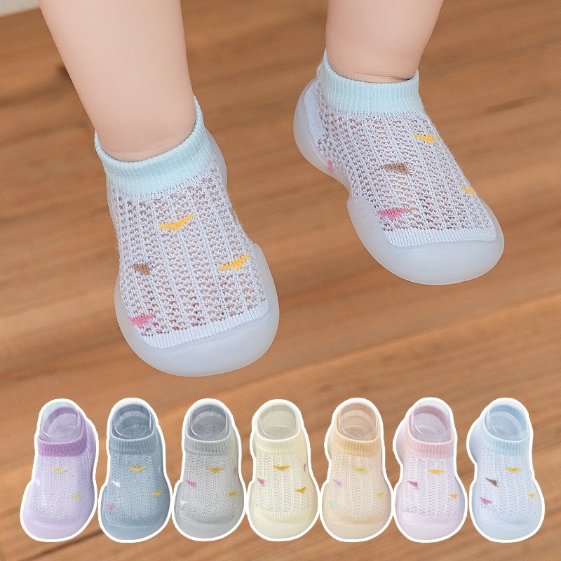 Pantofi de mers pentru bebeluți din plasă respirabilă, talpă moale, pentru interior, 0–3 ani, unisex, vară, antiderapant