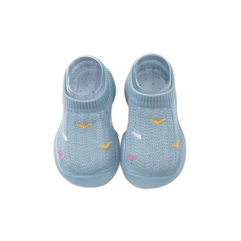 Pantofi bebeluși din plasă respirabilă, încălțăminte tip șosetă, talpă moale, interior, unisex, 0–3 ani, vară, antiderapant.