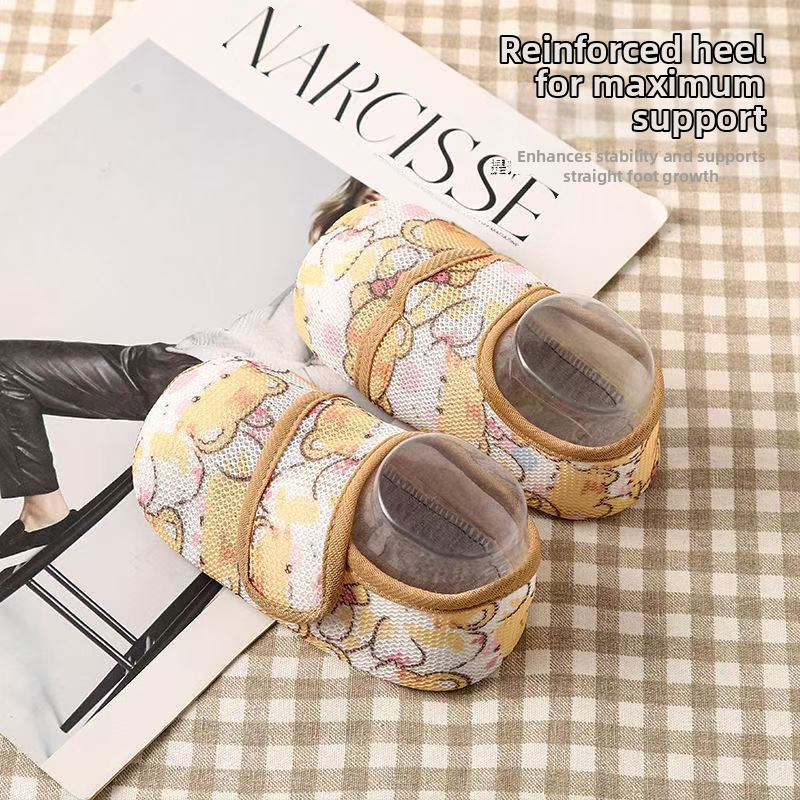 Detské vnútorné topánky na leto, tenké a priedušné, protišmykové, zapínanie na suchý zips, nízky strih, unisex, pre 12–36 a 24–48 mesiacov