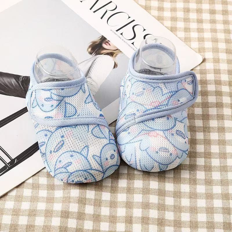 Pantofi interior pentru copii, vară, subțiri, antiderapant, respirabili, cu Velcro, talie joasă, unisex, pentru 12–36 luni și 24–48 luni