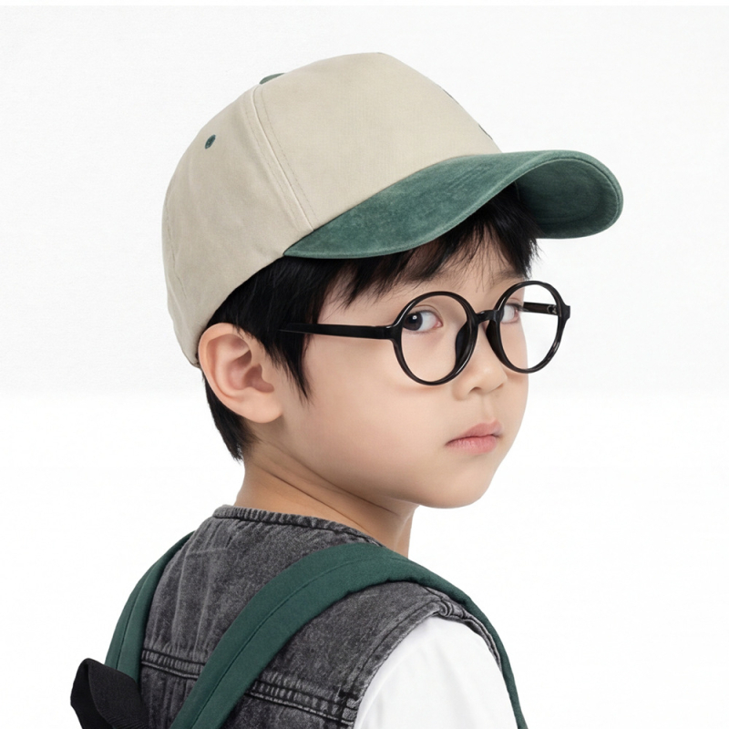 Ins Style καπέλο baseball για αγόρια με κέντημα δεινοσαύρου, βαμβακερό, πλυμένο, μαλακό επάνω, καμπύλο γείσο, για άνοιξη-καλοκαίρι, ηλικίες 2–6 ετών