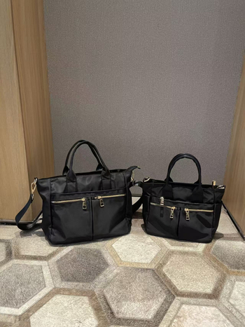 Γυναικεία τσάντα crossbody από νάιλον, αδιάβροχη και ελαφριά, με πολλές θήκες, καθημερινός μινιμαλιστικός σχεδιασμός, μεσαίου μεγέθους