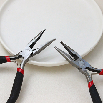 Σετ εργαλείων DIY κατασκευής κοσμημάτων με χάντρες: πένσες μυτερές, πένσες κεκλιμένες, πένσες στρογγυλές και μικρές πένσες