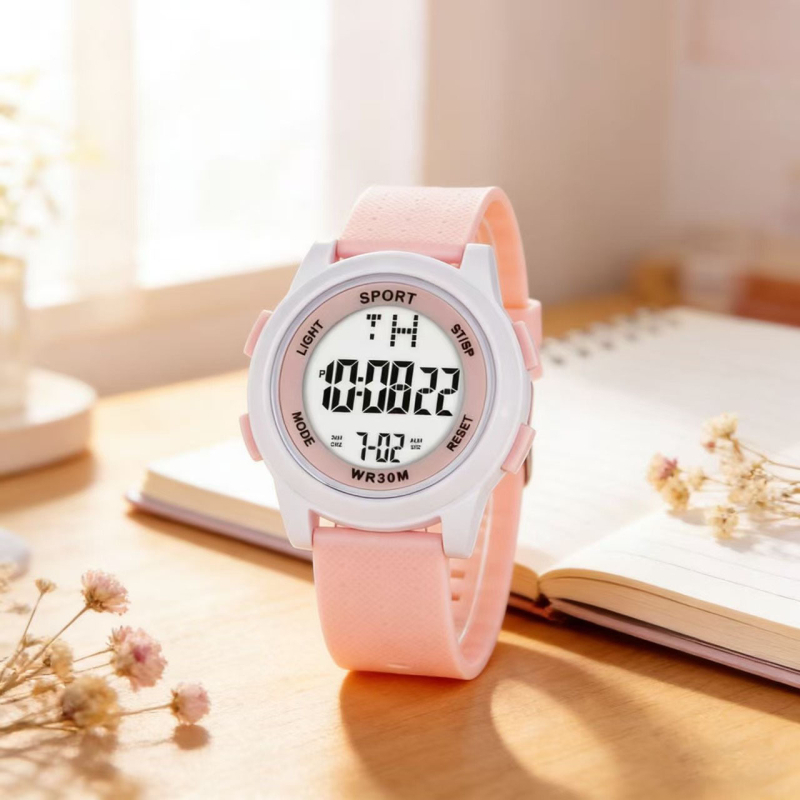 Ceas digital pentru elevi, unisex, multifuncțional, cu cadran de 47 mm, afișaj luminos, pentru alergare și purtare zilnică.