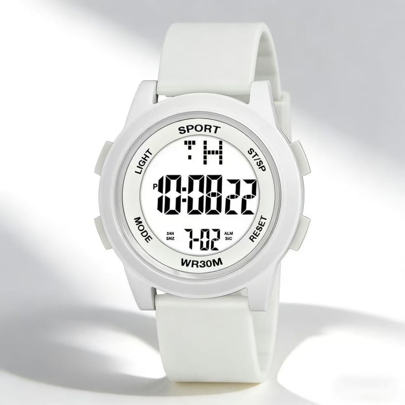 Ceas digital pentru elevi, unisex, multifuncțional, cu cadran de 47 mm, afișaj luminos, pentru alergare și purtare zilnică.