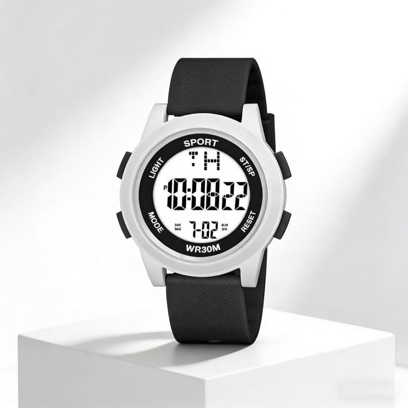 Ceas digital pentru elevi, unisex, multifuncțional, cu cadran de 47 mm, afișaj luminos, pentru alergare și purtare zilnică.