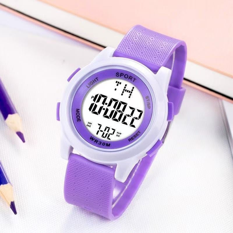 Ceas digital pentru elevi, unisex, multifuncțional, cu cadran de 47 mm, afișaj luminos, pentru alergare și purtare zilnică.