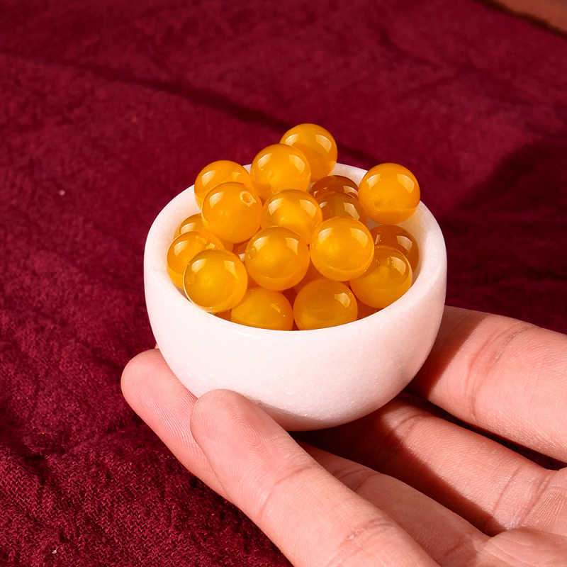 Κόκκινες agate χάντρες για DIY κοσμήματα – ημιτελείς σφαιρικές χάντρες, 10 mm