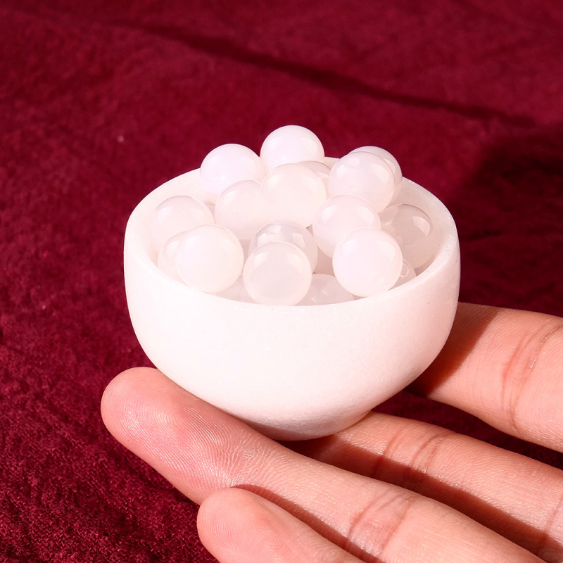 Κόκκινες agate χάντρες για DIY κοσμήματα – ημιτελείς σφαιρικές χάντρες, 10 mm