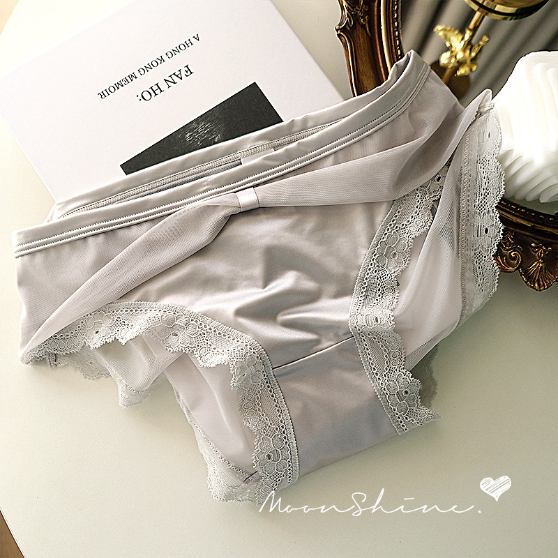 Moonlight Muse Ιαπωνικό Δαντελένιο Δίκτυο εσώρουχο, Χαμηλή Μέση, Αναπνεύσιμο Βαμβάκι