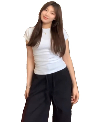 Plus-size γυναικείο T-shirt με κοντά μανίκια για καλοκαίρι, εφαρμοστό στυλ, στρογγυλή λαιμόκοψη, casual και ευπροσάρμοστο τοπ
