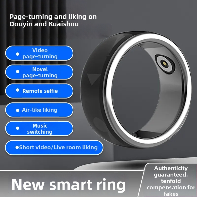 Nový inteligentný prsteň s funkciou Bluetooth Selfie, bezdrôtovým ovládaním videa a otáčaním stránok elektronických kníh