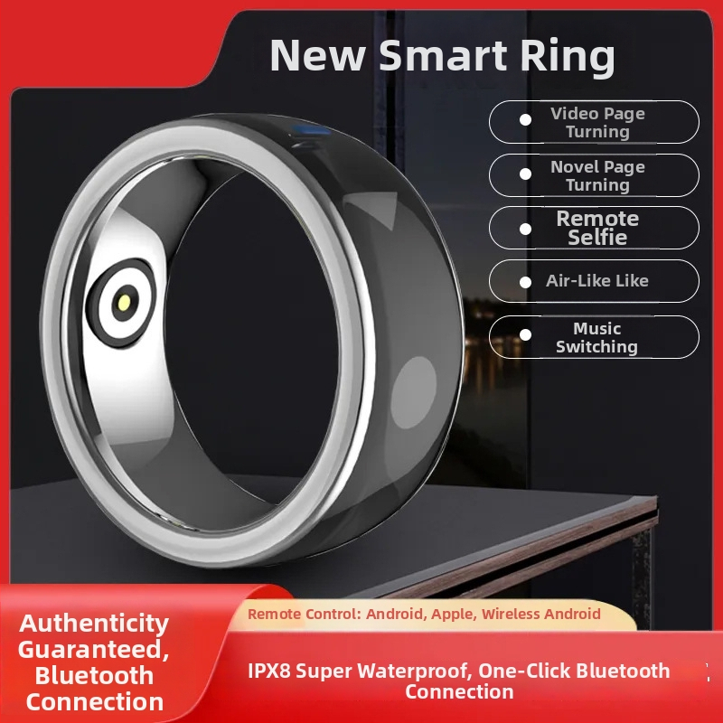 Inteligentný Bluetooth prsteň na diaľkové ovládanie pre krátke videá, otáčanie stránok, tlačidlo podobné elektronickej knihe, krúžok na selfie, prenosný