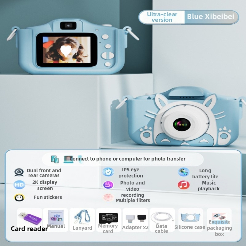 Detský digitálny fotoaparát s tlačou HD videa a fotografií