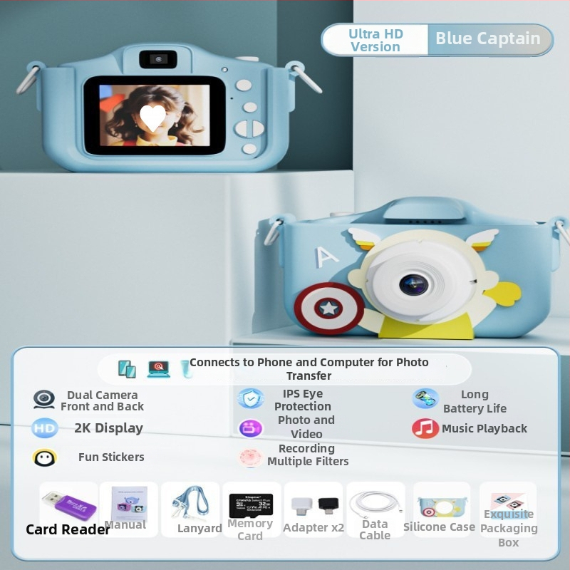 Detský digitálny fotoaparát s tlačou HD videa a fotografií