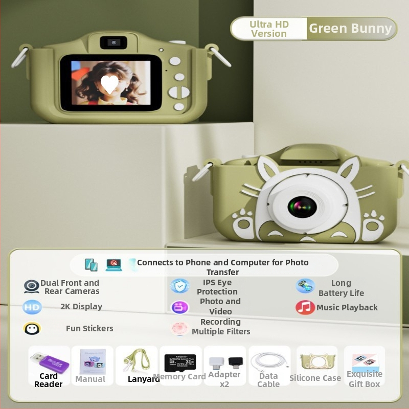 Detský digitálny fotoaparát s tlačou HD videa a fotografií