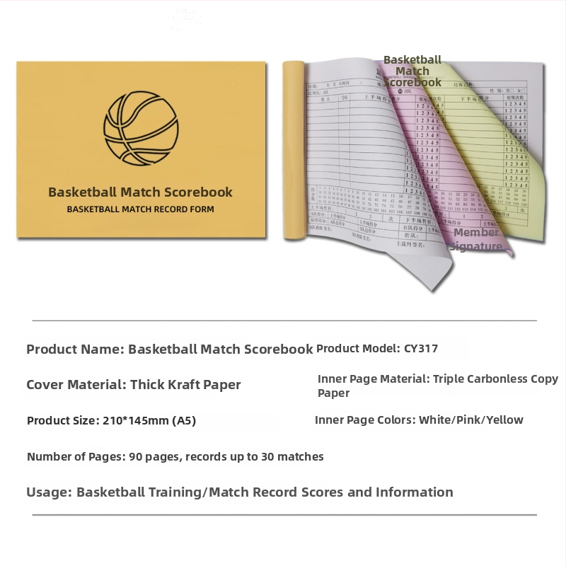 Záznamník pre basketbal, futbal, stolný tenis, bedminton a volejbal — Záznamník pre rozhodcu