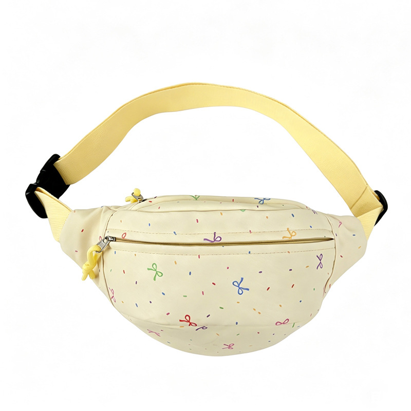 Geantă crossbody drăguță cu fundă desen animat pentru eleve, stil artistic proaspăt, model nou 2026