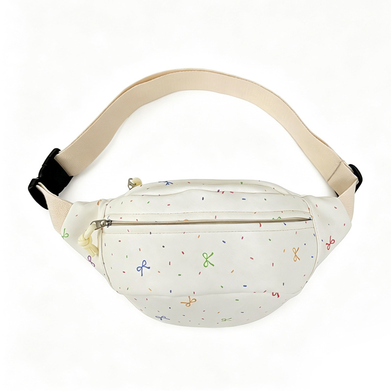 Geantă crossbody drăguță cu fundă desen animat pentru eleve, stil artistic proaspăt, model nou 2026