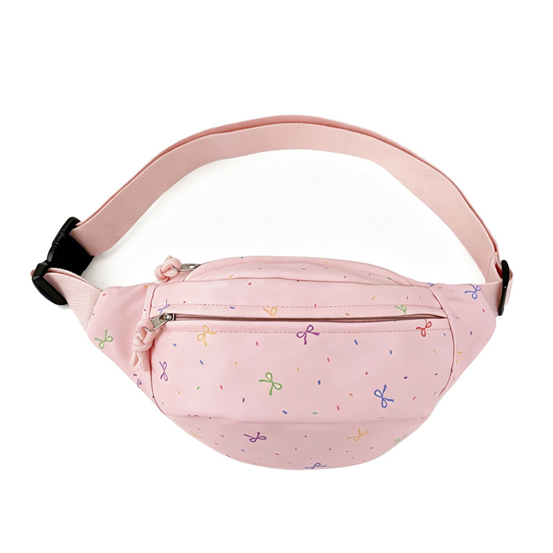 Geantă crossbody drăguță cu fundă desen animat pentru eleve, stil artistic proaspăt, model nou 2026