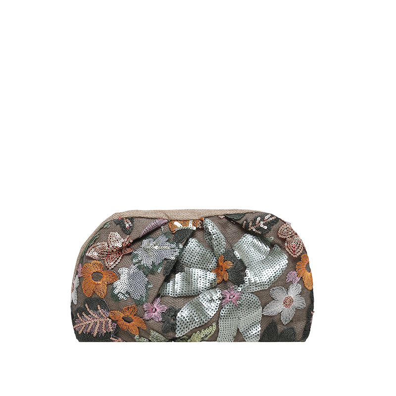 Geantă de seară crossbody cu lanț, textură paiete, stil chinezesc nou, design personalizat