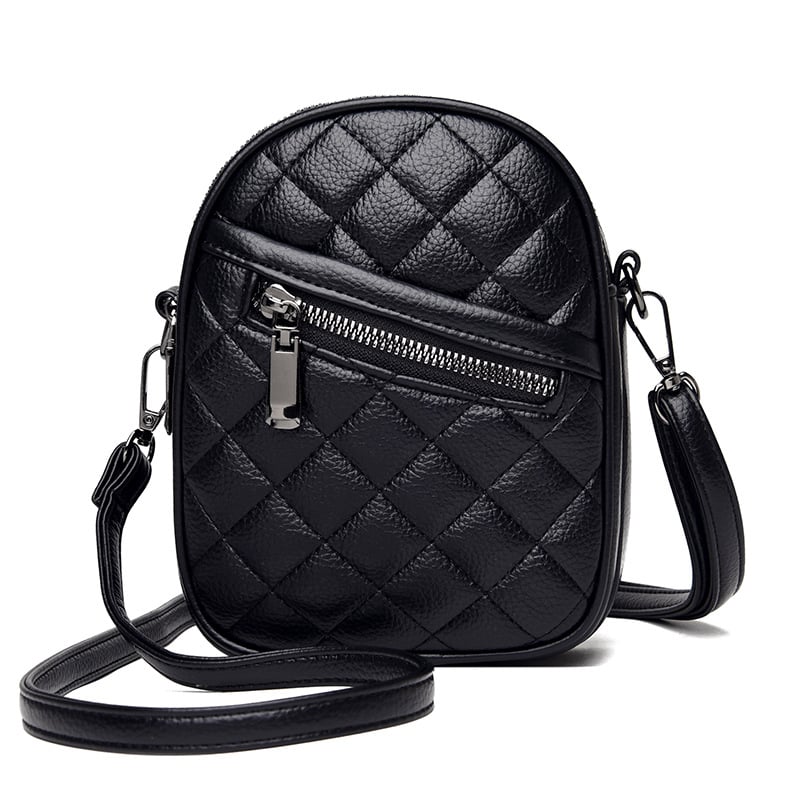 Γυναικεία PU τσάντα ώμου, μικρή τετράγωνη crossbody, κορεατικό casual μινιμαλιστικό στυλ