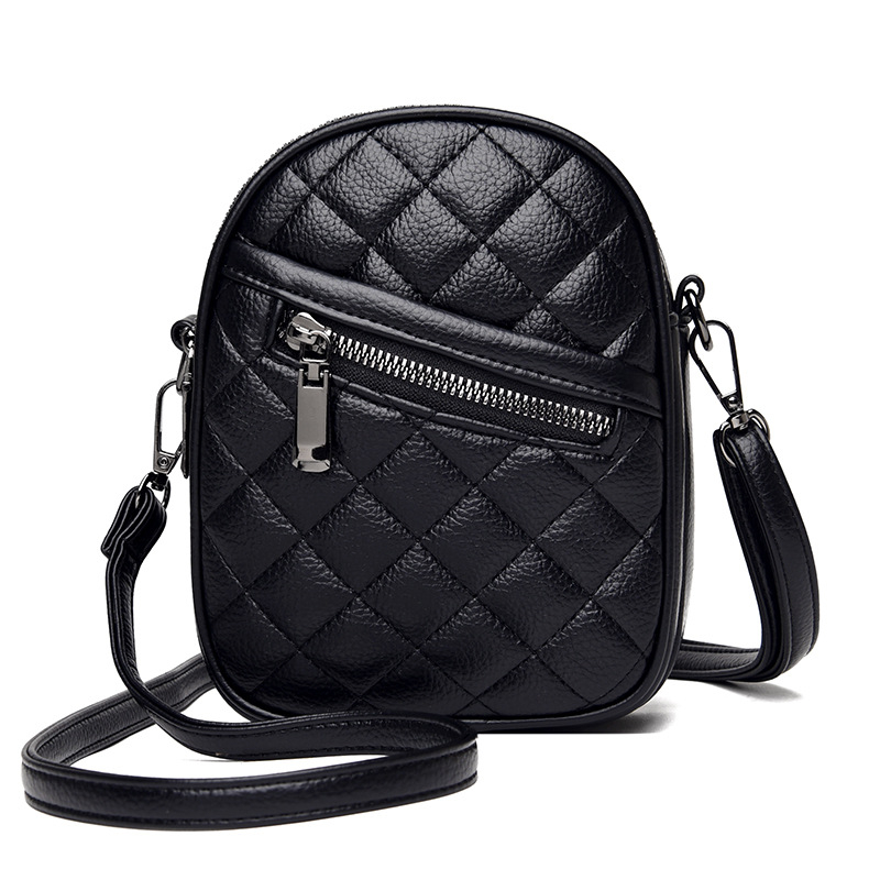 Γυναικεία PU τσάντα ώμου, μικρή τετράγωνη crossbody, κορεατικό casual μινιμαλιστικό στυλ