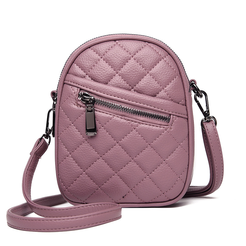 Γυναικεία PU τσάντα ώμου, μικρή τετράγωνη crossbody, κορεατικό casual μινιμαλιστικό στυλ