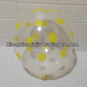 Balon roz cu buline, 12 inch, transparent din latex, decor pentru ziua de naștere