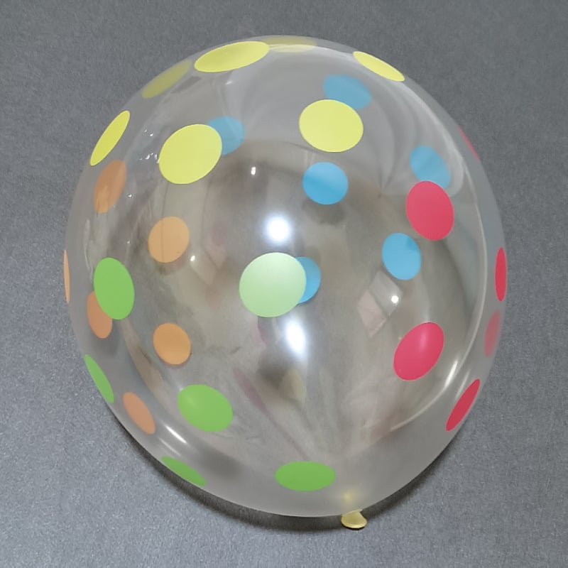 Balon roz cu buline, 12 inch, transparent din latex, decor pentru ziua de naștere
