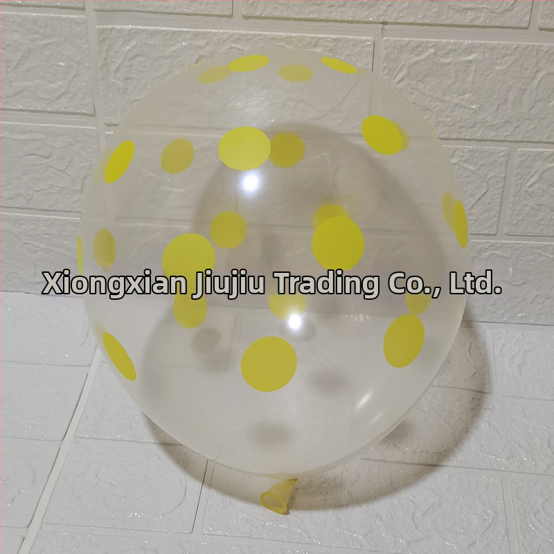Balon roz cu buline, 12 inch, transparent din latex, decor pentru ziua de naștere