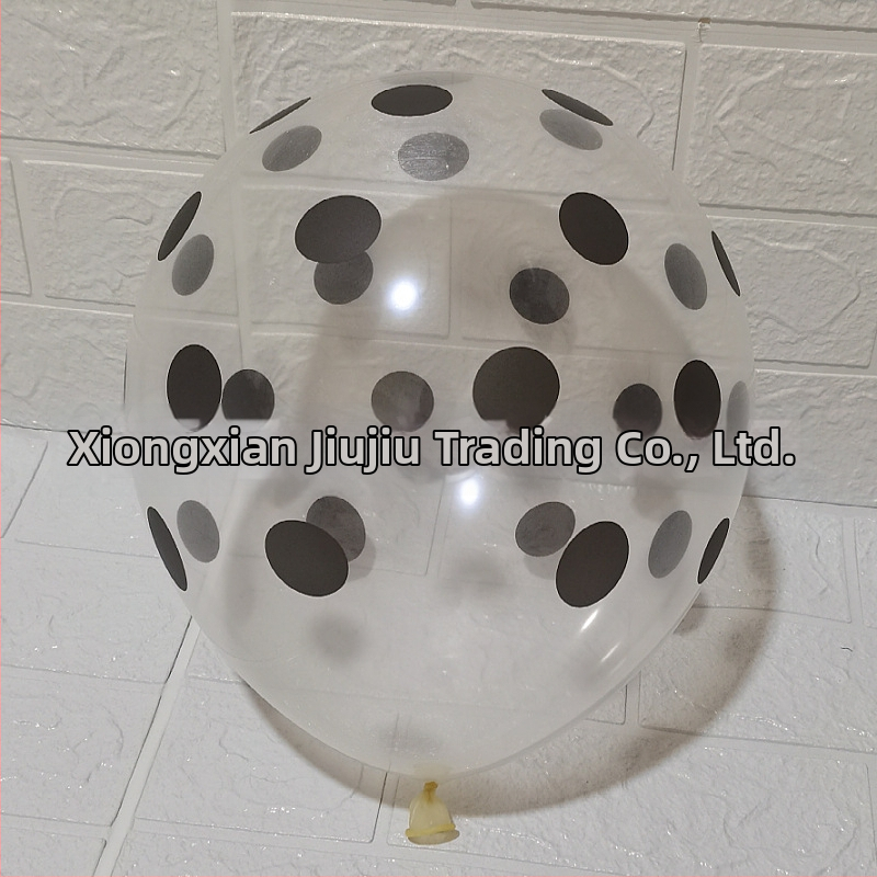 Balon roz cu buline, 12 inch, transparent din latex, decor pentru ziua de naștere