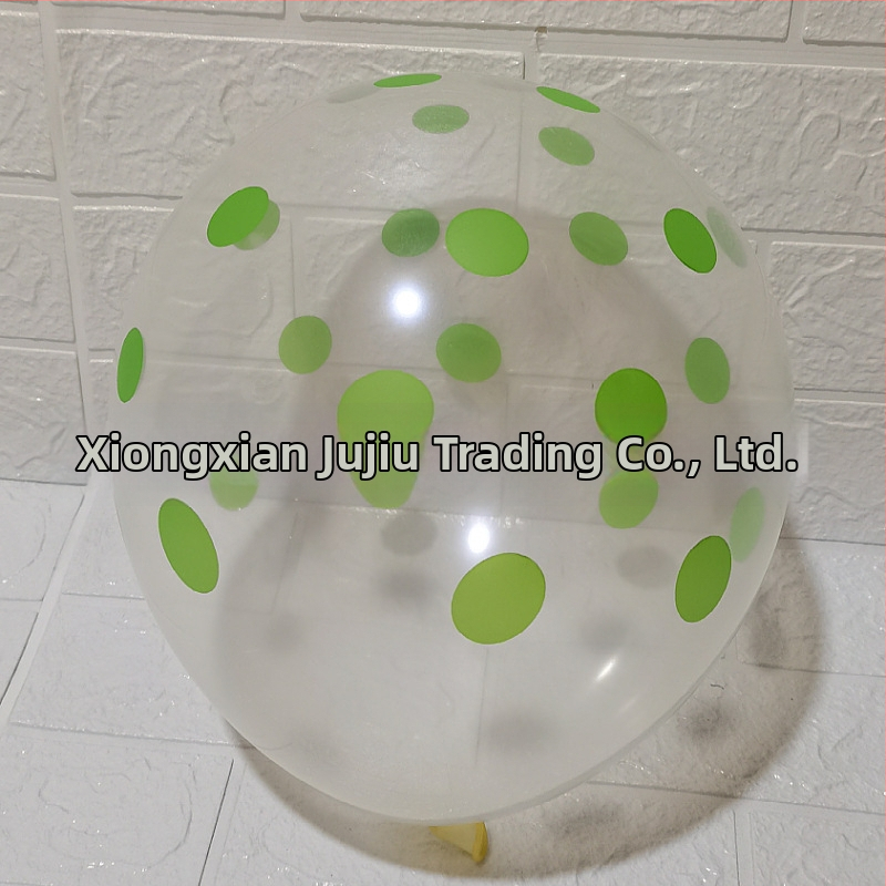 Balon roz cu buline, 12 inch, transparent din latex, decor pentru ziua de naștere