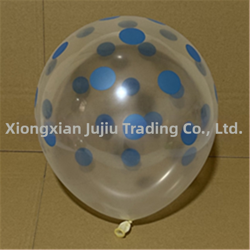 Balon roz cu buline, 12 inch, transparent din latex, decor pentru ziua de naștere
