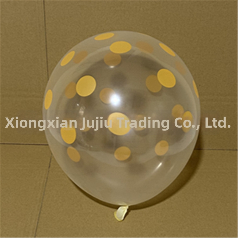 Balon roz cu buline, 12 inch, transparent din latex, decor pentru ziua de naștere